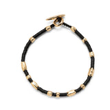 Dryp Bracelet | Black | Yellow Gold