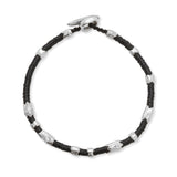 Dryp Bracelet | Black | Sterling Silver