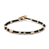 Dryp Bracelet | Black | Yellow Gold