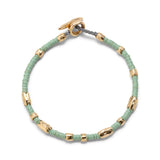 Dryp Bracelet | Mint Green | Yellow Gold