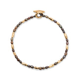 Hokkaido Bracelet | Black Pearl | Yellow Gold