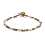 Hokkaido Bracelet | Black Pearl | Yellow Gold