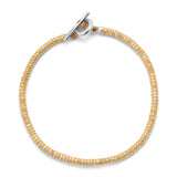 Mini Katta Bracelet | Light Orange | Sterling Silver