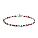 Percep Bracelet | Garnet | Sterling Silver