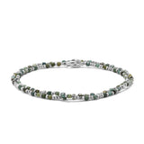 Percep Two Wrap Bracelet | Emerald | Sterling Silver