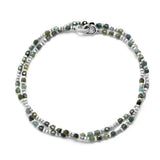 Percep Two Wrap Bracelet | Emerald | Sterling Silver