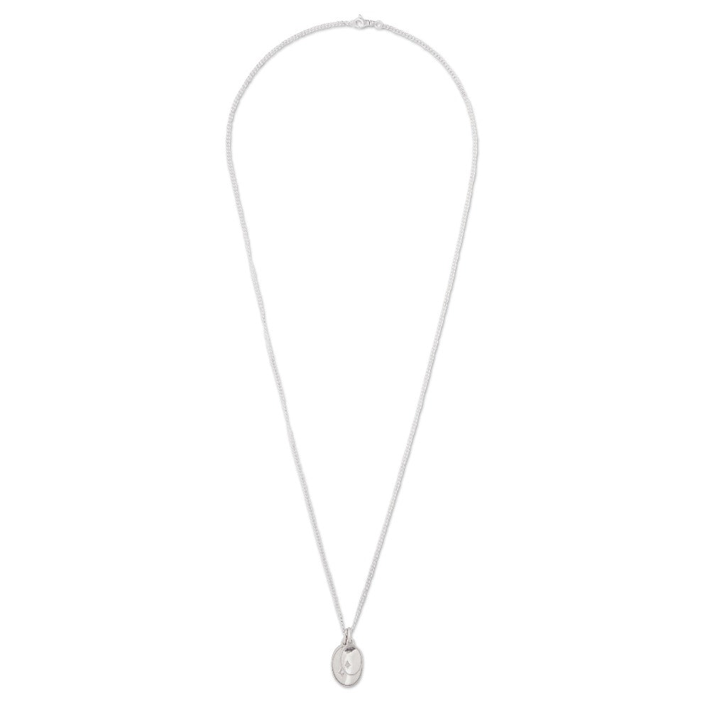 Gudo Oval Necklace | Sterling Silver